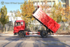 4×2 Dongfeng TINajin Flathead Dump Truck_red Convertible Off-Road Truck ລົດບັນທຸກ Dump
