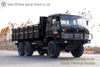 Dongfeng ສີດໍາ 6×6 Flathead ຫນຶ່ງແລະເຄິ່ງຫນຶ່ງເປັນແຖວລົດບັນທຸກ Cab_Convertible Cargo Trucks