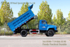 Dongfeng Pointed Cab Dump Truck_Blue Convertible Off-Road ລົດບັນທຸກ Dump Truck