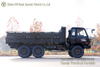 Dongfeng ສີດໍາ 6×6 Flathead ຫນຶ່ງແລະເຄິ່ງຫນຶ່ງເປັນແຖວລົດບັນທຸກ Cab_Convertible Cargo Trucks