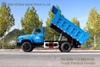 Dongfeng Pointed Cab Dump Truck_Blue Convertible Off-Road ລົດບັນທຸກ Dump Truck