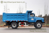 4×4 Dongfeng Longhead Dump Truck_blue Convertible Off-Road ລົດບັນທຸກ Dump Truck