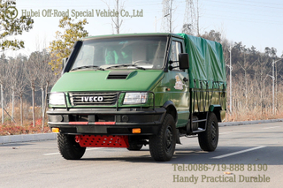 Iveco ຂັບສີ່ລໍ້ສົ່ງອອກນອກເສັ້ນທາງ Transporter_Dongfeng Iveco Single Cab 4WD ລົດບັນທຸກ Off-road