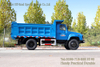 Dongfeng Pointed Cab Dump Truck_Blue Convertible Off-Road ລົດບັນທຸກ Dump Truck