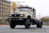 Long Head Camel Grey Dump Truck Chassis_Convertible 4WD Chassis with rear Dual Tyres