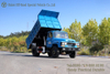 Dongfeng Pointed Cab Dump Truck_Blue Convertible Off-Road ລົດບັນທຸກ Dump Truck