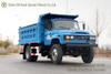 4×4 Dongfeng Longhead Dump Truck_blue Convertible Off-Road ລົດບັນທຸກ Dump Truck