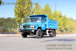 Dongfeng Pointed Cab Dump Truck_Blue Convertible Off-Road ລົດບັນທຸກ Dump Truck