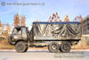 ລົດບັນທຸກ Off-road ສີດໍາ 6WD ກັບ Tarpaulin_Convertible Cargo Truck with Brake Cooling