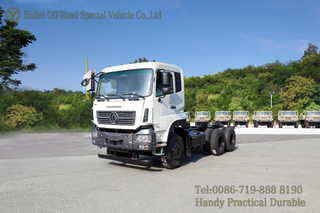 Dongfeng 6×4 Chassis Hercules ສາມາດດັດແປງໄດ້_Six Wheel White Dump Chassis