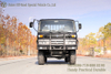 Dongfeng ສີດໍາ 6×6 Flathead ຫນຶ່ງແລະເຄິ່ງຫນຶ່ງແຖວ Cab Cargo Truck_Convertible Cargo Truck with Brake Cooling