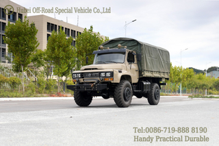 Dongfeng ສົ່ງອອກ 4WD Off-road Truck_Off-Road ການຂົນສົ່ງລົດບັນທຸກທີ່ມີ canopy Pole