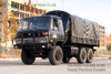ລົດບັນທຸກ Off-road ສີດໍາ 6WD ກັບ Tarpaulin_Convertible Cargo Truck with Brake Cooling