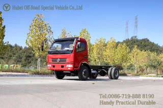 4×2 Red Chassis_Convertible Chassis ສໍາລັບ Export_dump Truck Chassis