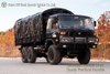 ລົດບັນທຸກ Off-road ສີດໍາ 6WD ກັບ Tarpaulin_Convertible Cargo Truck with Brake Cooling