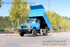 Dongfeng Pointed Cab Dump Truck_Blue Convertible Off-Road ລົດບັນທຸກ Dump Truck