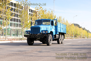 EQ2082 6WD Pointed Off-road Vehicle_Blue Double Glass Cab Truck Edition Export