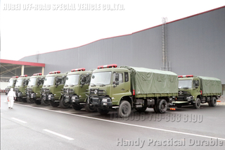 DongfengDF1180Four wheel driveHydraulic tail truck_4×4 off-road truck_hydraulic taillift