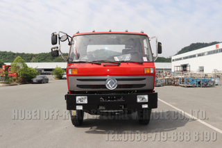 ຂັບສີ່ລໍ້ semi-153 off-road ລົດບັນທຸກ chassis_6X4 Dongfeng ສີແດງ whirlwind_Dongfeng dump chassis ລົດບັນທຸກ off-road