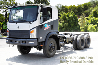 chassis ລົດບັນທຸກ off-road ຫົວຮາບ 6*6_ ແຮງມ້າຂະຫນາດໃຫຍ່ ການດັດແປງ chassis off-road