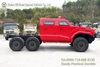 6-wheel Drive Armored Car Chassis_Red Double-row Armored Chassis Exported