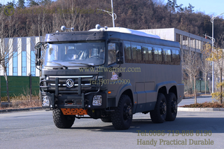 Dongfeng 6WD 27-ບ່ອນນັ່ງ Off-Road Coach_Mine Shuttle Bus_Desert ພາຫະນະຂົນສົ່ງນັກທ່ອງທ່ຽວ