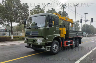 ຫົກ -wheel drive dongfeng ກັບ car_tuxu 6,5 ໂຕນຂອງສີ່ຂອງແຂນແຂນ straight rim_6 × 6 -function ກັບລົດເຄນລົດ