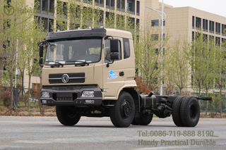 Dongfeng Chassis ສາ​ມາດ​ໄດ້​ຮັບ​ການ​ປັບ​ປຸງ​ລົດ​ບັນ​ທຸກ​ຢາງ Dual Tire Off-road Chassis​