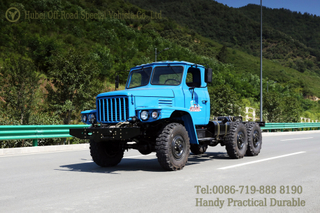 Dongfeng 6 ຂັບລົດ Chassis ລົດບັນທຸກ Off-road ຫົວຍາວ _EQ2082 Exit Dedicated Truck_6*6 Blue Truck Chassis