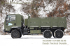 Dongfeng Classic 6WD EQ2082 Flatbed Truck_6×6 Army Green ລົດບັນທຸກໜັກນອກຖະໜົນ